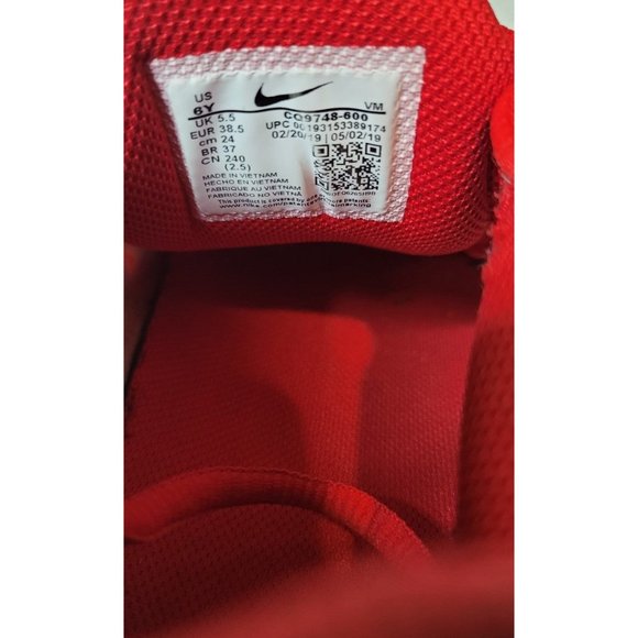 Nike Air Max Plus University Red Chile Red Used Size 6Y No Box - Picture 7 of 7